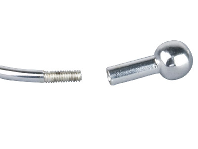 Armreif Mit Schraubverschluss, 925er Silber - Standard Bild - 2