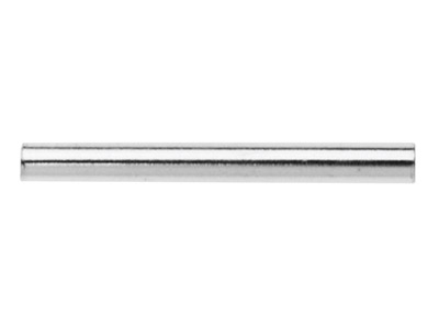 Schlichte Rundrohrperle Aus Sterlingsilber, 15x1,5mm, Lochdurchmesser 1.00mm, 25er-pack