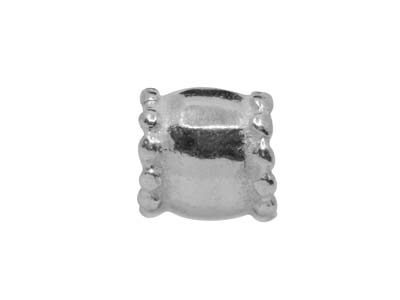 Dekorative Zwischenlage 6 X 5,5 Mm,silber 925, Packung Zu 6 - Standard Bild - 2