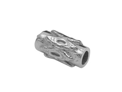 Röhrenförmige Abstandshalter Aus Sterlingsilber, 6 Mm, 6er-pack, 10 X 4,5 Mm, Lochdurchmesser 2 MM