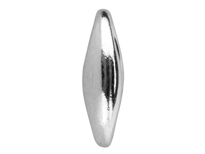 Zwischenlage Kaffeebohne 8 Mm, Silber 925 - Standard Bild - 3