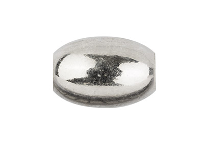 2-loch-ball Ovale Form 3 Mm, Silber925 - Standard Bild - 1