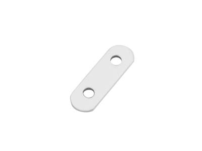 St Sil 2 Hole Pearl Spacer 8mm Pk 10