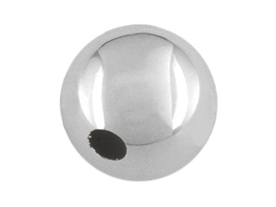 Einfache Runde Perlen Aus Sterlingsilber, 4mm, 1loch
