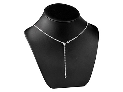 Stopp-kugel 6 MM 2 Löcher Mit Ring,silikonkern, Silber 925 - Standard Bild - 4