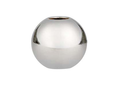 Runde Perle Aus Sterlingsilber, Silikon-stopper, 7mm