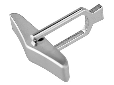Manschettenknopf Dreieck, 925er Silber, Pro Stück