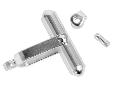 Manschettenknopf, Silber 925, Pro Stück