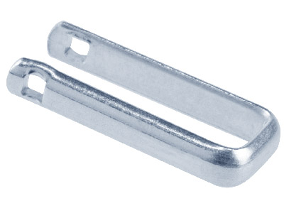Manschettenknopf Aus Sterlingsilber, U-knebel, Nur Leichtes Gewicht, 100  Recyceltes Silber