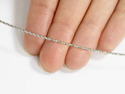 Diamantschliffdraht 1,50 Mm, Silber925 Halbhart - Standard Bild - 3