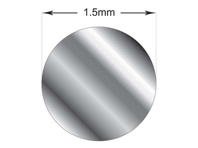 Diamantschliffdraht 1,50 Mm, Silber925 Halbhart - Standard Bild - 7