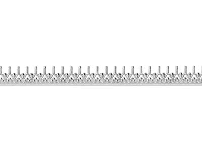 Galerieband wishbone 0,70 X 5,20 Mm, 925er Silber Halbhart