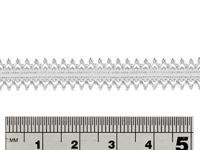 Galeriedraht, Sterlingsilber, Doppelherzdesign, Invertiert, 8,5 mm - Standard Bild - 2