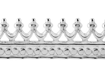 Galerie Kronenband, 0,50 X 5,10mm, 925er Silber Halbhart - Standard Bild - 3