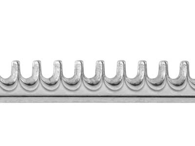 Galerieband Schneckenmuster 0,50 X 2,60 Mm, 925er Silber Halbhart - Standard Bild - 3