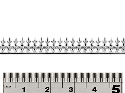 Galeriedraht, Sterlingsilber, Perle Und Lilie, 7,7 mm - Standard Bild - 2