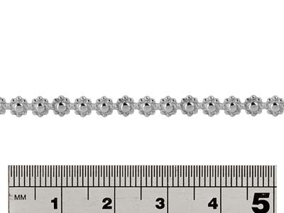 Galeriedraht, Sterlingsilber, Gänseblümchenkette, 3,7 mm - Standard Bild - 2