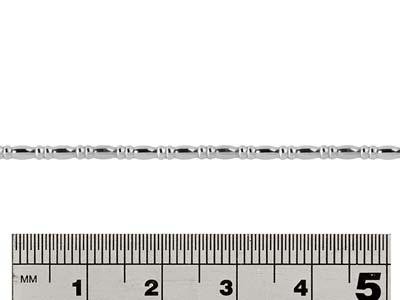 Abwechselnder Perlendraht, Oval Undrondell 2 Mm, Silber 925 Halbhart - Standard Bild - 2