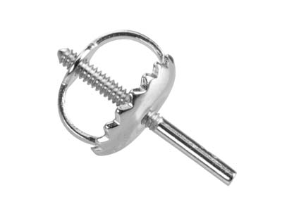 Poussette Mit Gewindestange, Platin950, Pro Stück - Standard Bild - 2