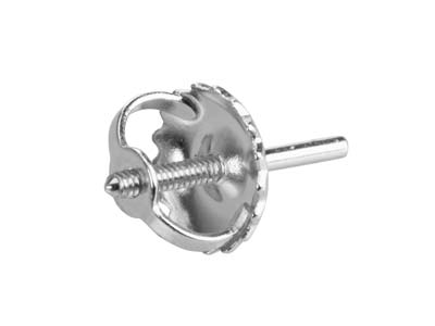 Poussette Mit Gewindestange, Platin950, Pro Stück - Standard Bild - 3