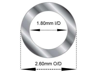 Rohrscharnier 2,60 X 1,80 Mm, Silber 925 0,4 mm, 100 % Recyceltes Silber - Standard Bild - 2