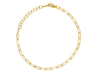 BÜroklammer-kettenarmband Mit VerlÄngerung, 16,5 cm, Goldfilled - Standard Bild - 1