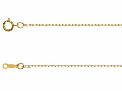 Forat-kette, Flach, 1,50 Mm, 40 Cm, Gold Filled