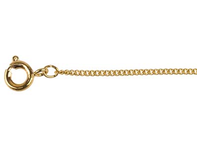 Gourmetkette 1,2 Mm, 45 Cm, Vergoldet.