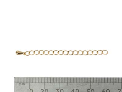 Rhombus-kettenverlängerung 2,75 Mm,5,5cm, Vergoldet*. - Standard Bild - 2