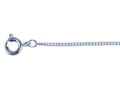 Gourmetkette 1,2 Mm, 40 Cm, Versilbert.