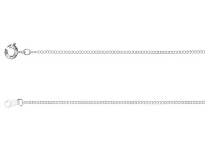 Gourmetkette 1,2 Mm, 40 Cm, Versilbert*. - Standard Bild - 2