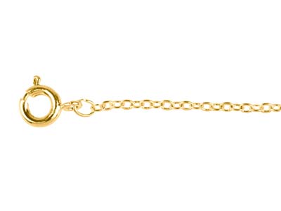 Forat-kette, 1,6 Mm, 60 Cm, Vergoldet.