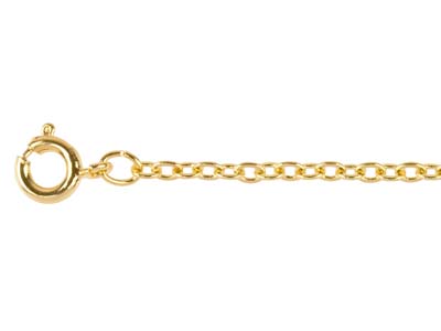 Ankerkette, 2,3 Mm, 40 Cm, Vergoldet