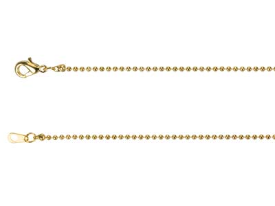 Kugelkette 1,5 Mm, 45 Cm, Vergoldet*. - Standard Bild - 2