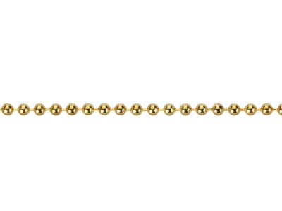 Kugelkette 1,5 Mm, 45 Cm, Vergoldet*. - Standard Bild - 3