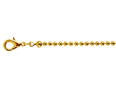 Kugelkette 2,4 Mm, 45 Cm, Vergoldet.