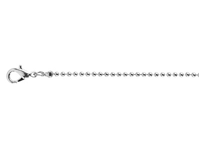 Kugelkette 1,5 Mm, 45 Cm, Versilbert.
