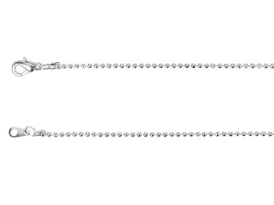 Kugelkette 1,5 Mm, 45 Cm, Versilbert*. - Standard Bild - 2