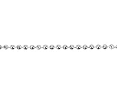 Kugelkette 1,5 Mm, 45 Cm, Versilbert*. - Standard Bild - 3