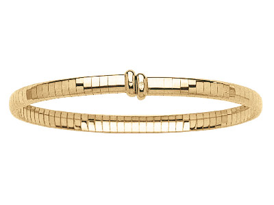 Omega Offenes Flexibles Armreif 4 Mm, 18k Gelbgold. Ref. 817 - Standard Bild - 1