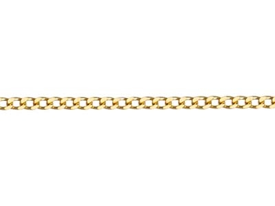 Kette Mit Diamantgeschnittene Gourmet-maschen 0,60 Mm, 40 Cm, Gelbgold18k - Standard Bild - 3