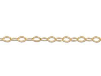 For\at-gliederkette Mit Spiegelglanz 0,80 Mm, 40 Cm, Gelbgold 18k - Standard Bild - 3