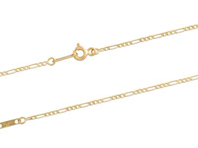 1/3 Ultraflache Wechselgliederkette, 1,6 Mm, 40 Cm, 18k Gelbgold - Standard Bild - 2