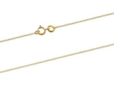 Gourmette Cheval Gliederkette 0,80mm, 45 Cm, Gelbgold 18k - Standard Bild - 2