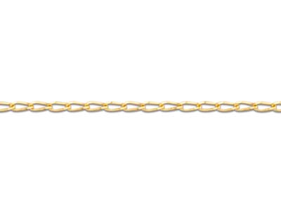 Gourmette Cheval Gliederkette 0,80mm, 45 Cm, Gelbgold 18k - Standard Bild - 3