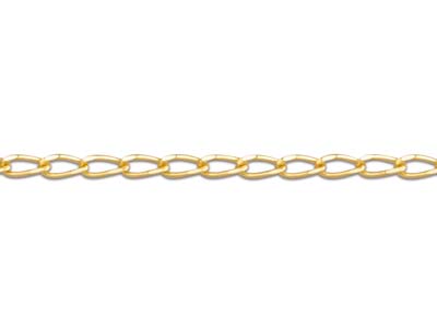 Gourmette Cheval Kettenglied Kette 1,05 Mm, 45 Cm, Gelbgold 18 K - Standard Bild - 3