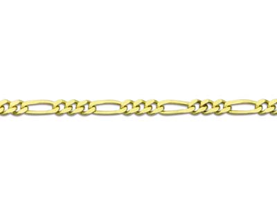 Kette Mit Alternierenden Maschen 1/3, 1,3 Mm, 45 Cm, Gelbgold 18k - Standard Bild - 3