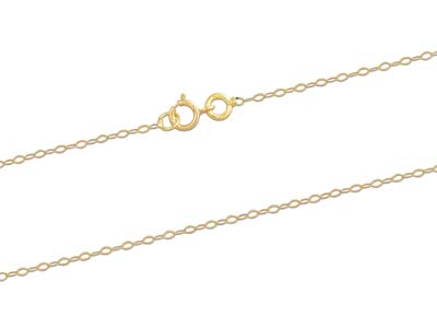 Gliederkette Helle For\at 1,30 Mm, 40 Cm, Gelbgold 18k - Standard Bild - 2
