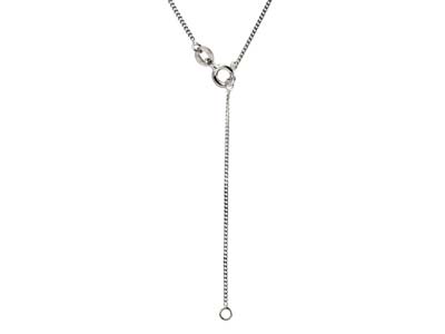 Halskette Mit 3 Plattierten Barren,40 Cm, 925er Silber - Standard Bild - 2