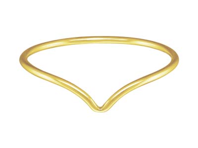 Ring Mit Chevron-muster, Gold Filled, Gröe L